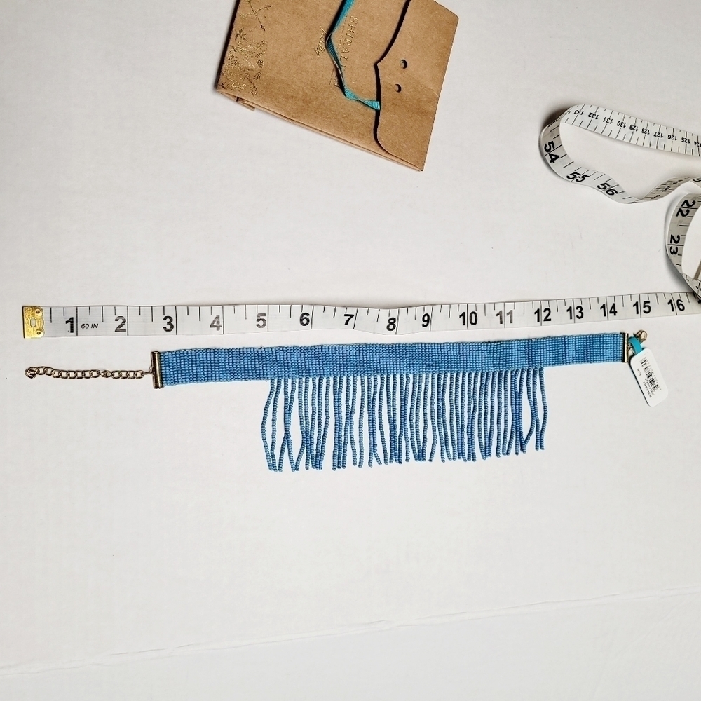 Shiraleah Chicago Women's blue beaded Jass choker‎ - Picture 5 of 7